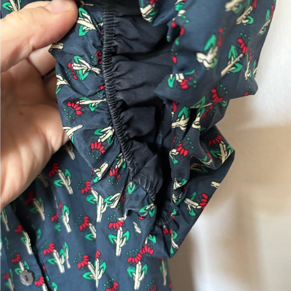 Floral Puff Sleeve Blouse - Picture 3 of 4